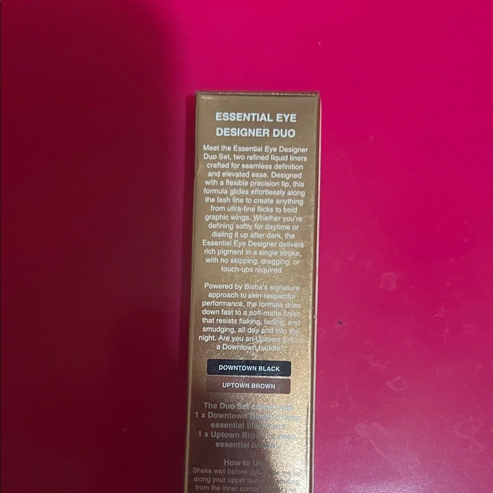 Bisha Essential Eye Duo Liquid Eye Liner — Brown & Black Shades